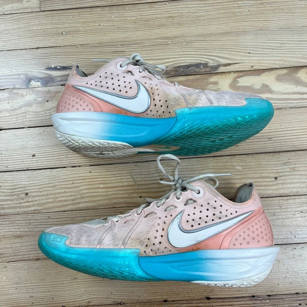 Nike Air Zoom GT Cut 2 Arctic Orange Blue Lightning athletic Mens 7.5 Basketball